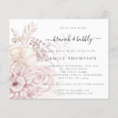 バジェットブランチバブリーフローラブライダルシャワー招待状 (正面)