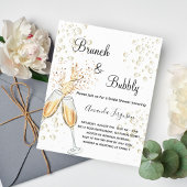 バジェットブランチバブリーブライダルシャワー金ゴールド招待