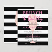 バジェットブランチ&バブリーピンクグリッターブライダルシャワー (正面/裏面)