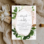バジェットブランチ&バブリーブライダルシャワーグリーンリー チラシ<br><div class="desc">バジェットBrunchとBubbly Champagne Greenery植物色とバラ金ゴールド-赤面ピンク白い背景の幾何学的春の結婚式ブライダルシャワー招待状 – 特別なお祝いになる花嫁のための植物性のタイポグラフィと緑とモダン植物性の美しいスクリプトのを含みますエレガント葉。</div>