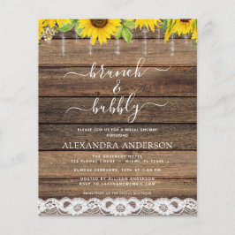 バジェットブランチ&バブリーブライダルシャワーサンフラワー