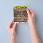 バジェットブランチ&バブリーブライダルシャワーサンフラワー チラシ (手)