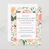 バジェットブリデスメイドランチョンカラフル花模様 (正面/裏面)