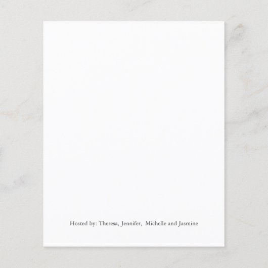 バジェットブリデスメイドランチョンカラフル花模様 (裏面)