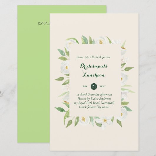 バジェットブリデスメイドランチョンブランチランチフローラ (正面/裏面)