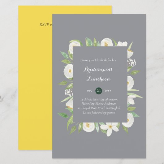 バジェットブリデスメイドランチョンブランチランチフローラ (正面/裏面)