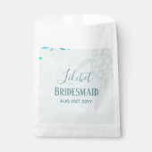 バジェットブリーズメイドブライダルパーティギフトウミガメ フェイバーバッグ (正面)