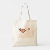 バジェットブリーズメイドブライダルパーティギフト蝶 トートバッグ (裏面)
