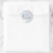 バジェットブリーズメイドブライダルパーティギフト蝶 ラウンドシール (バッグ)