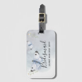 バジェットブリーズメイドブライダルパーティギフト蝶 ラゲッジタグ (正面縦)