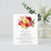 バジェットブルガンディオレンジイエローピンクブライダルルンチョン (スタンド正面)