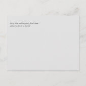 バジェットブルガンディオレンジ秋結婚フローラ ポストカード (裏面)