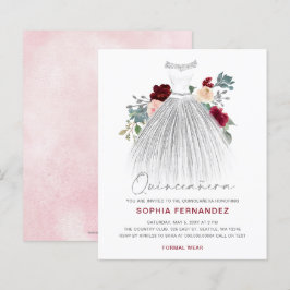 バジェットブルガンディシルバーグリッタードレスキンセアニラ