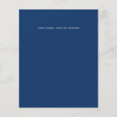 バジェットブルガンディブルーピンクフローラ結婚式の招待 (裏面)