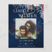 バジェットブルガンディブルー結婚フローラレ救ースのDATE (正面)