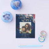 バジェットブルガンディブルー結婚フローラレ救ースのDATE チラシ (シングル)