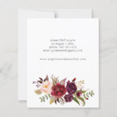 バジェットブルガンディマルサラフローラブライダルシャワー (裏面)