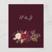 バジェットブルガンディマルサラ&ピンクフローラメニュー – Burg 1 チラシ (裏面)