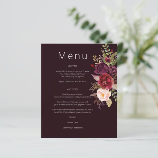 バジェットブルガンディマルサラ&ピンクフローラメニュー – Burg 2 (スタンド正面)