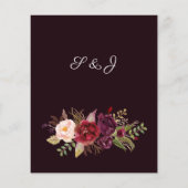 バジェットブルガンディマルサラ&ピンクフローラメニュー – Burg 2 チラシ (裏面)