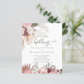 バジェットブルガンディワインパンパスグラス結婚トロピカル (スタンド正面)