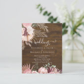 バジェットブルガンディワインパンパスグラス結婚トロピカル (スタンド正面)