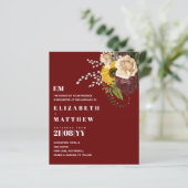 バジェットブルゴーニュひまわりフローラ結婚式の招待 (スタンド正面)