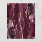 バジェットブルゴーニュバラ金ゴールドアゲ結婚ートのメニュー (裏面)