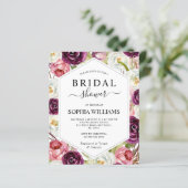 バジェットブルゴーニュフレームブライダルシャワー招待 (スタンド正面)