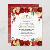 バジェットブルゴーニュフローラビクトリアンブライダルシャワー (正面/裏面)