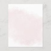 バジェットブルゴーニュフローラブライダルシャワー招待状 (裏面)