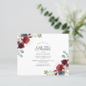 バジェットブルゴーニュフローラブライダルシャワー招待 (スタンド正面)