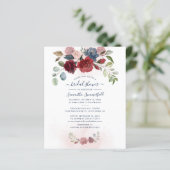 バジェットブルゴーニュフローラブライダルシャワー招待 (スタンド正面)