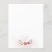 バジェットブルゴーニュフローラブライダルシャワー招待 (裏面)