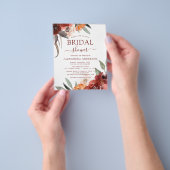 バジェットブルゴーニュブライダルシャワー秋フローラ チラシ (手)