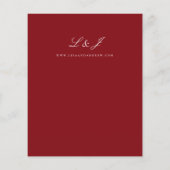 バジェットブルゴーニュ書道結婚のフライヤー チラシ (裏面)