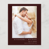 バジェットブルゴーニュ海軍ブルー写真フローラ結婚ズ (裏面)