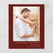 バジェットブルゴーニュ海軍ブルー写真フローラ結婚ズ チラシ (裏面)