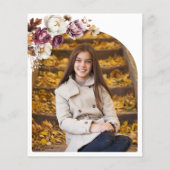 バジェットブルゴーニュ秋バルミツワーフォト招待状 (裏面)