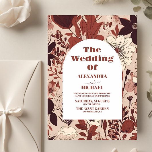 バジェットブルゴーニュ結婚ワイルドフラワー