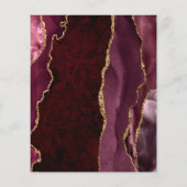 バジェットブルゴーニュ赤金ゴールドアゲ結婚ートのメニュー (裏面)