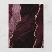 バジェットブルゴーニュ金ゴールドアガテ結婚ダークのメニュー (裏面)