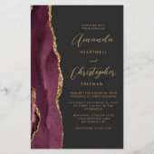 バジェットブルゴーニュ金ゴールドアゲイト暗いQRコード結婚ズ (正面)