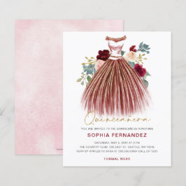 バジェットブルゴーニュ金ゴールドグリッタードレスキンセアニラ