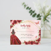 バジェットブルゴーニュ金ゴールドグリッターフローラプリンセスRSVP (スタンド正面)