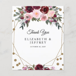 バジェットブルゴーニュ金ゴールドグリッター幾何学感謝