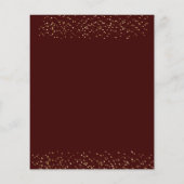 バジェットブルゴーニュ金ゴールドハット卒業招待状 (裏面)