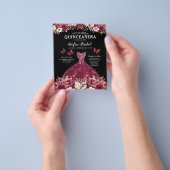 バジェットブルゴーニュ金ゴールドバイリンガルスペインのキンセアニェラ チラシ (手)