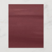 バジェットブルゴーニュ金ゴールド&赤面ピンクフローラ結婚ズ (裏面)