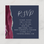 バジェットブルゴーニュ銀座海軍QRコードRSVP エンクロージャーカード (正面)